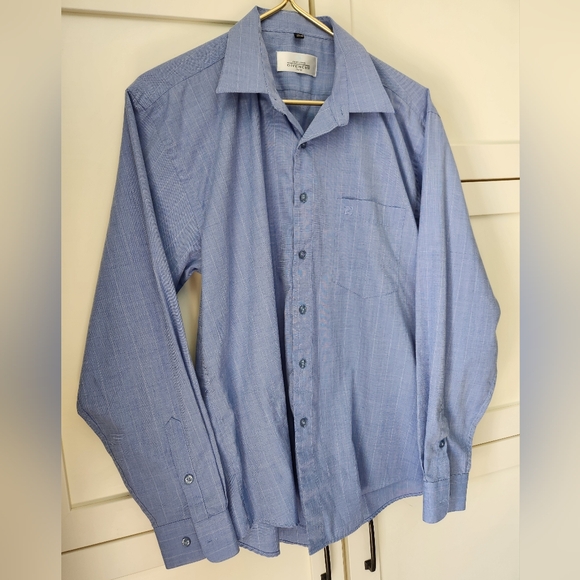 🔹️Givenchy - Blue Dress Shirt - Size 16 - Picture 4 of 11